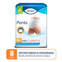 Ropa interior desechable adultos Tena Pants Clásico M 8un